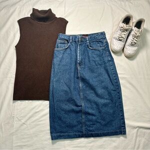 Jean Pierre Vintage Turtleneck Ribbed Sweater Tank Medium